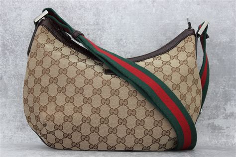 gucci canvas leather sling bag|genuine gucci sling bag.